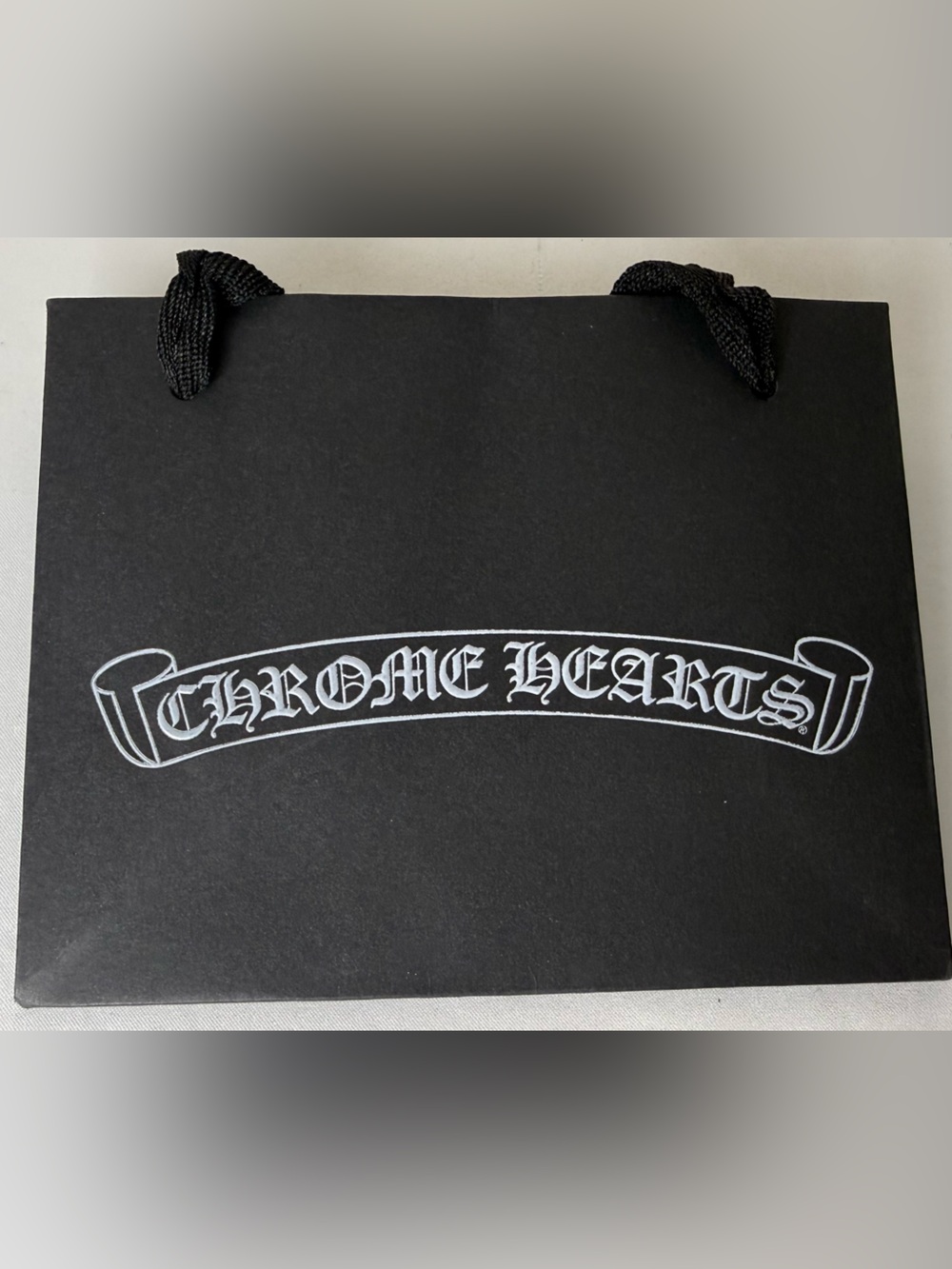 Chrome Hearts Black and White Branded Gift Bag